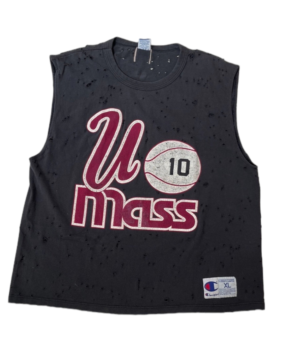 UMass Vintage Oversized Distressed Tee