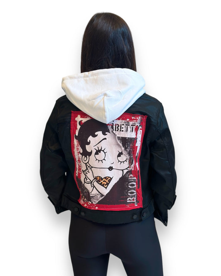 Betty Boop Oversized Coated Jacket