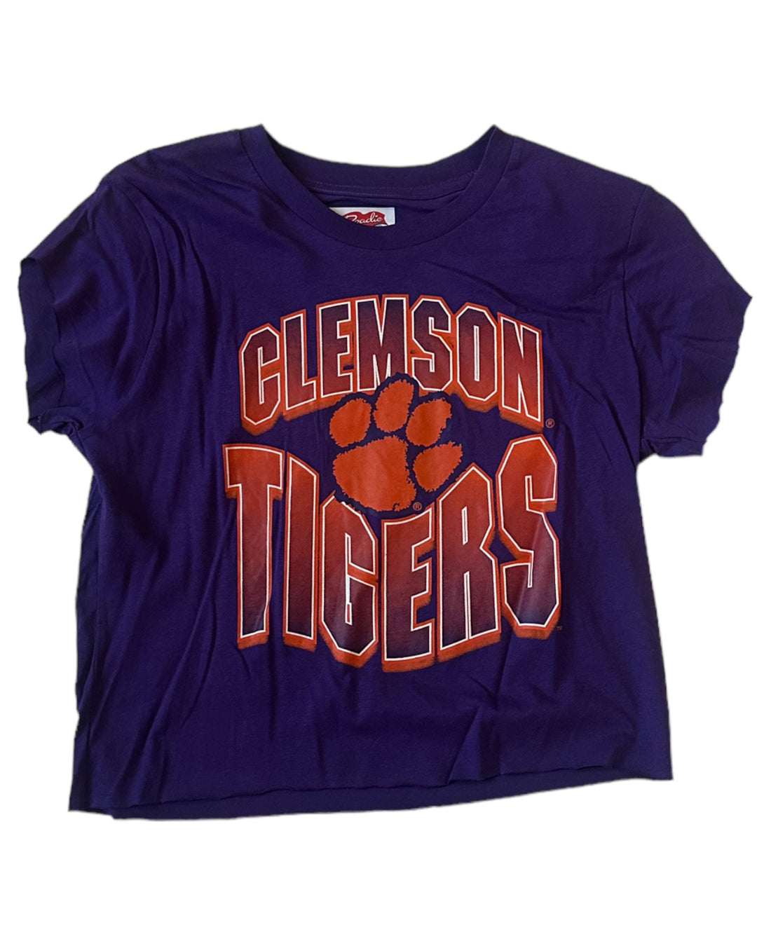 Clemson Vintage Cropped T-Shirt