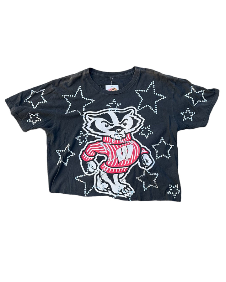 Wisconsin Vintage T-Shirt Rhinestone Stars