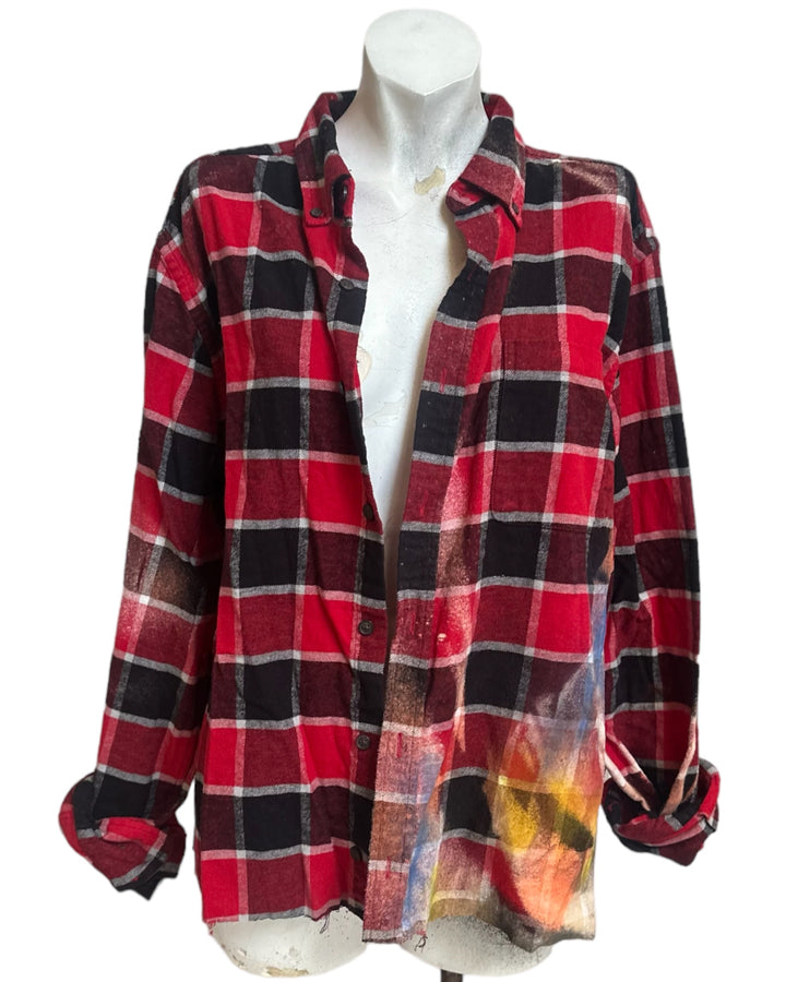 Space Odditty David Bowie Patched Flannel