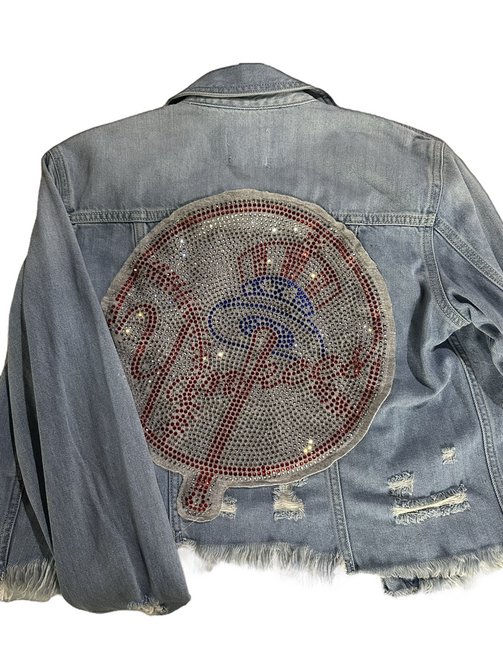 Patched Yankees Jean Jacket