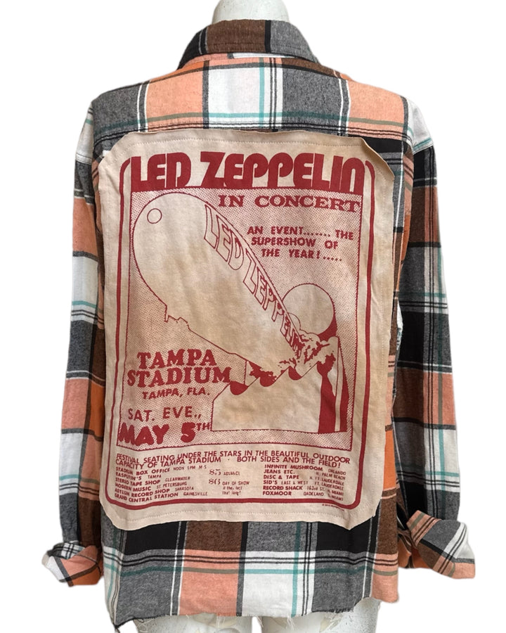 Led Zeppelin Patched Flannel