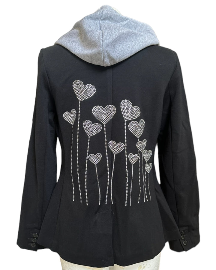 Silver Ballon Hearts Blazer