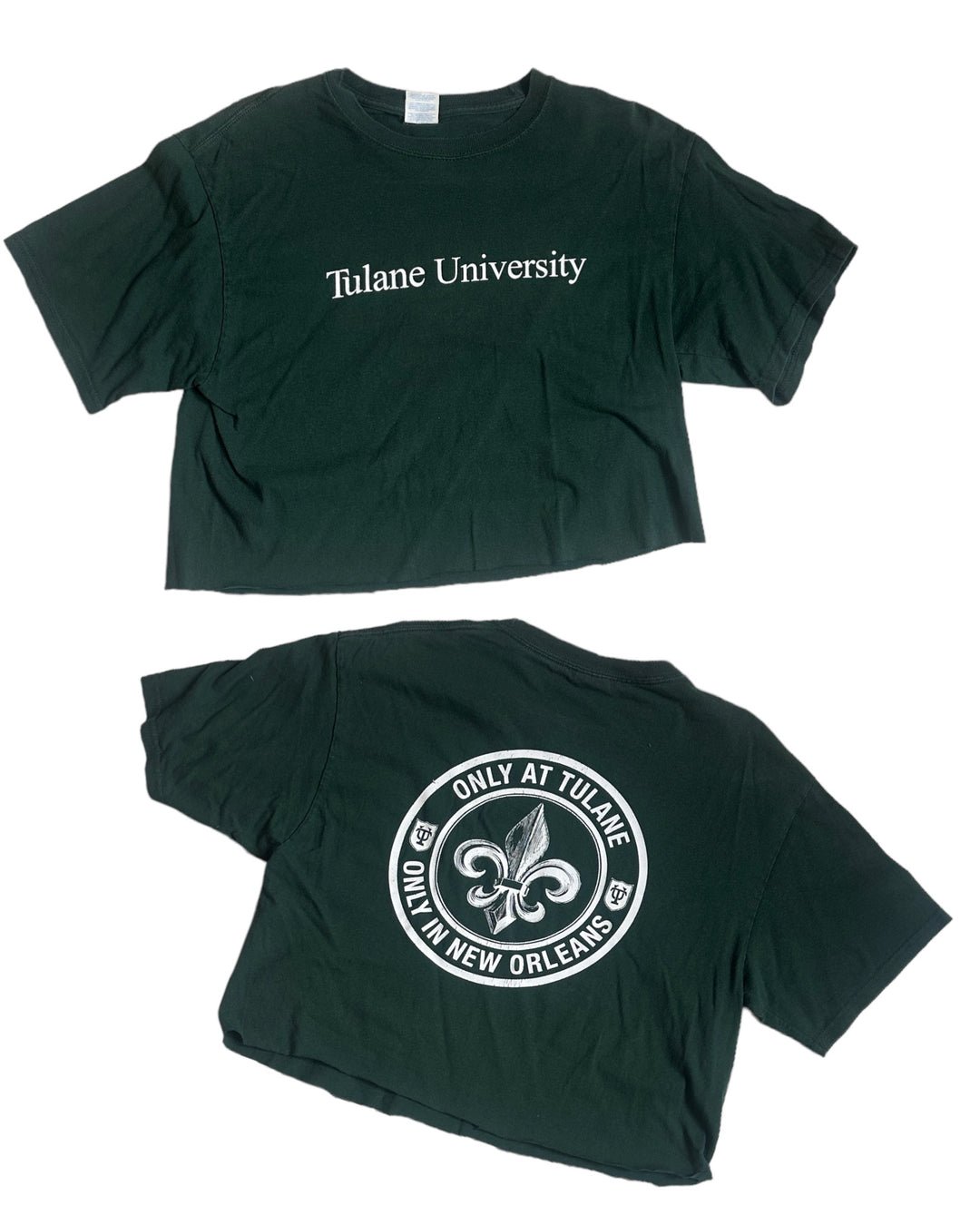Tulane Vintage Cropped Graphic T-Shirt