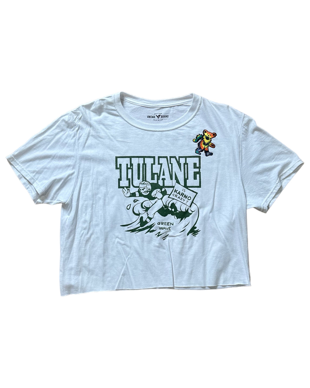 Tulane Patched Cropped T-Shirt