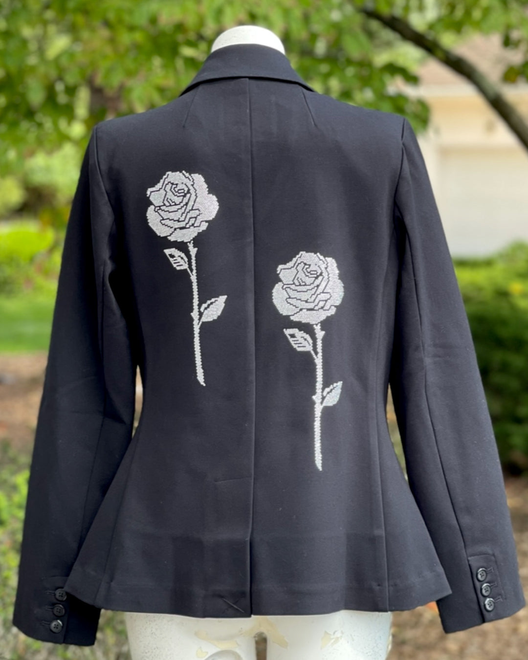 Roses Blazer- Silver