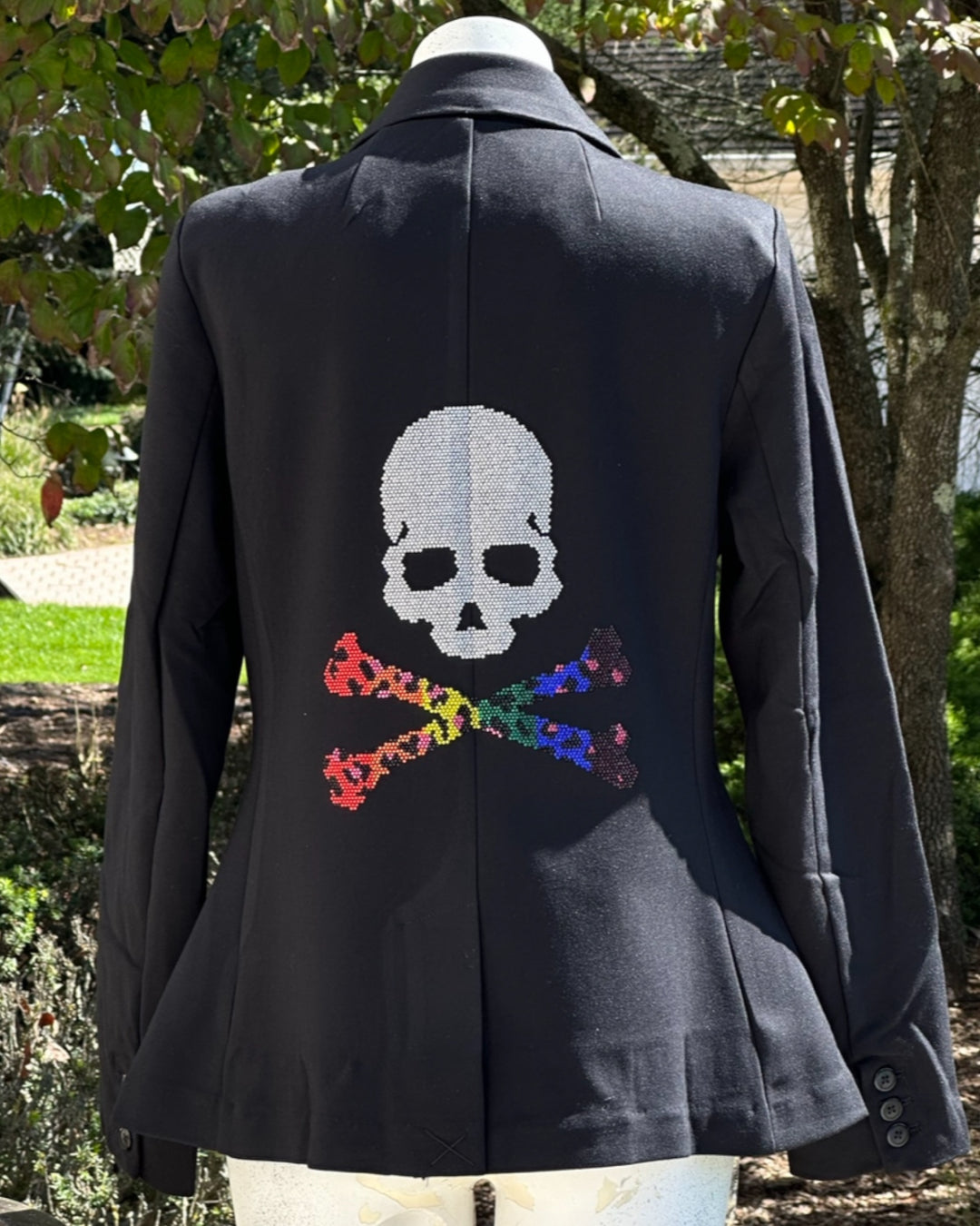 Skull and Bones Blazer- Rainbow