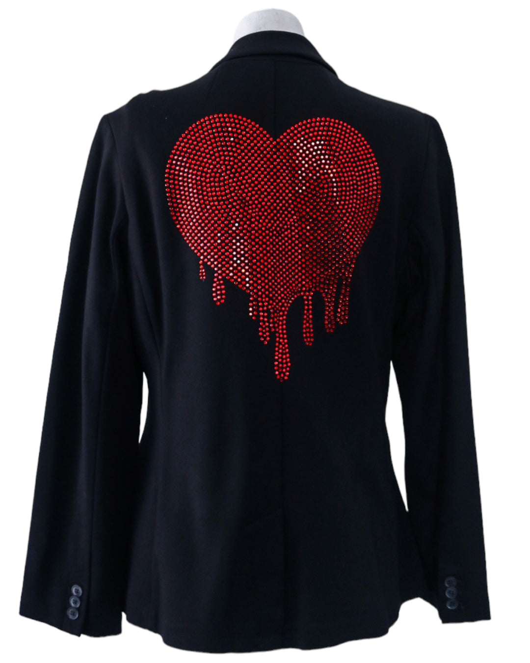 Drippy Heart Blazer- Red
