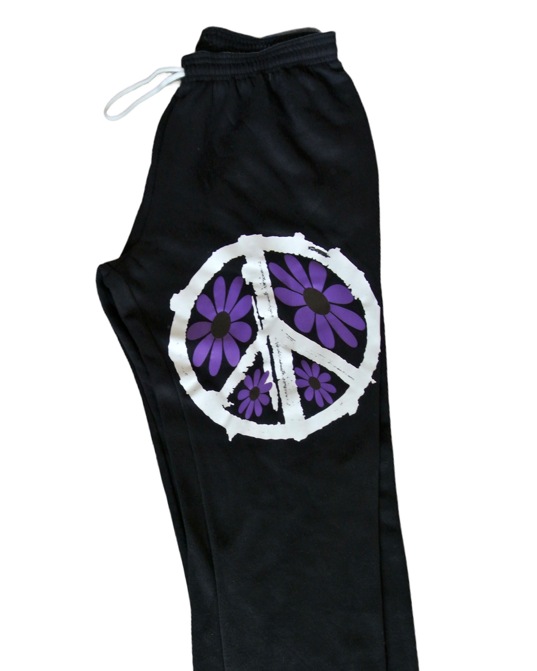 Flowery Peace Sign Sweatpants