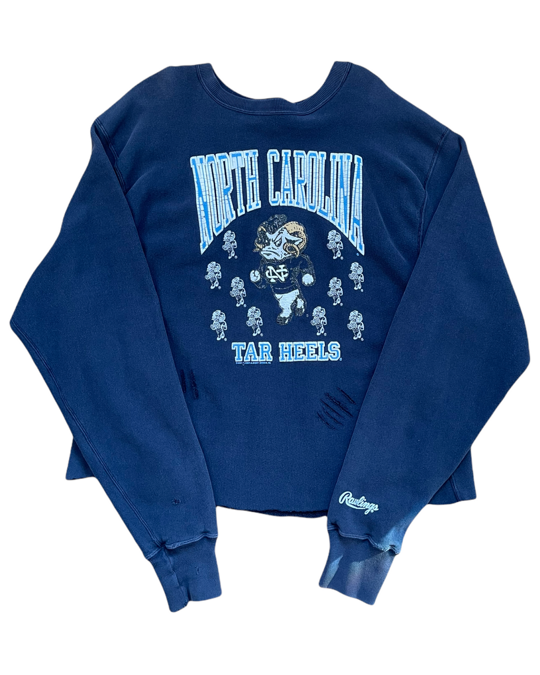 UNC Vintage Cut and Cropped Sweatshirt