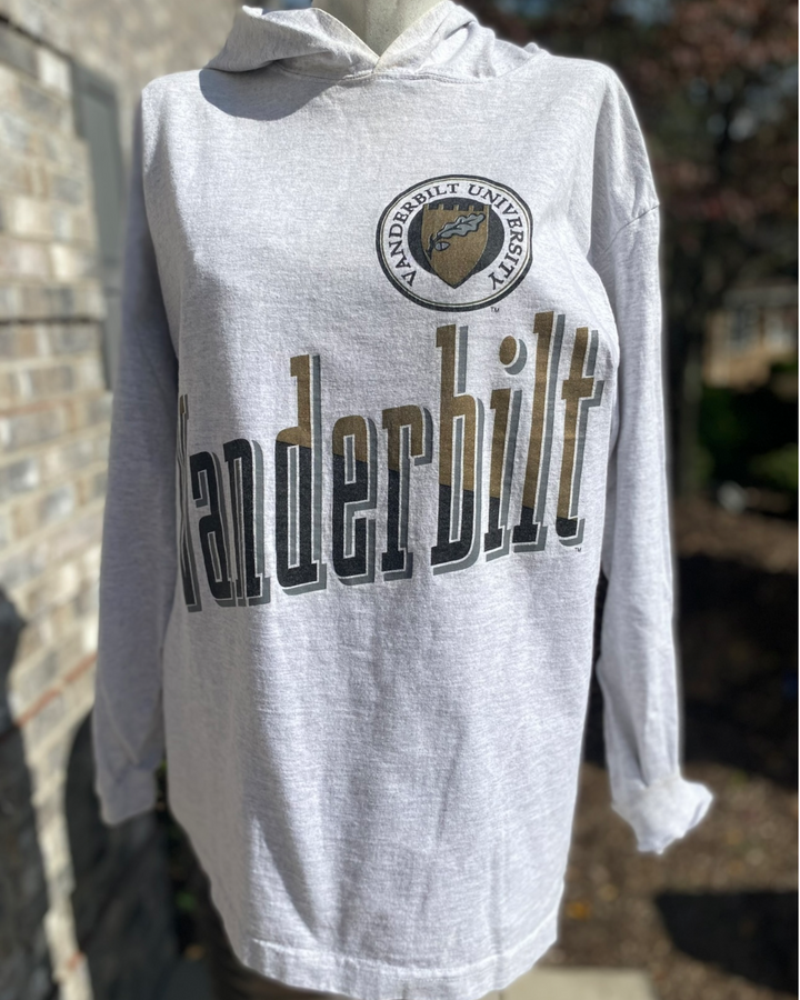 Vanderbilt Graphic Vintage Hooded Long Sleeve
