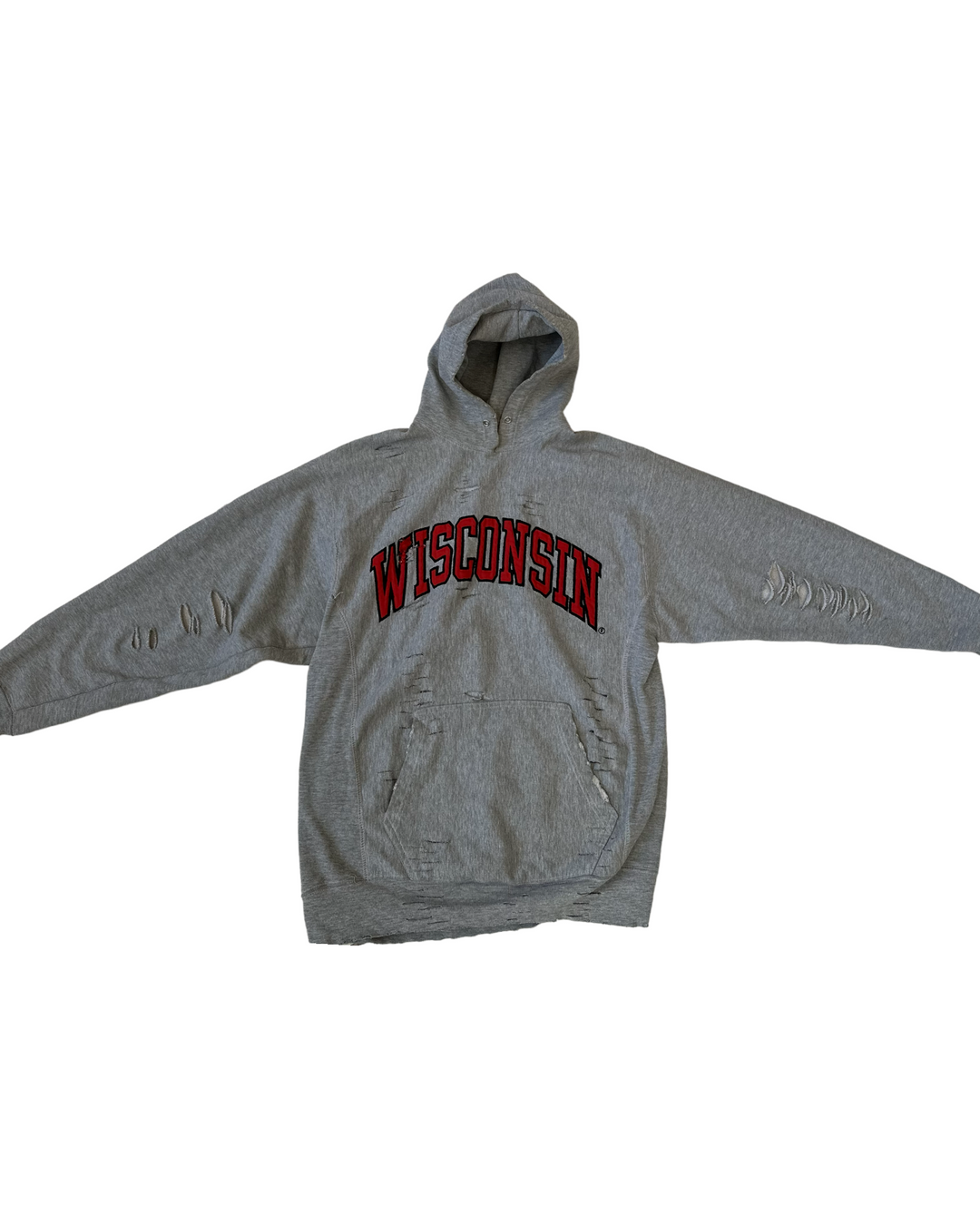 Wisconsin Vintage Cut & Distressed Sweatshirt