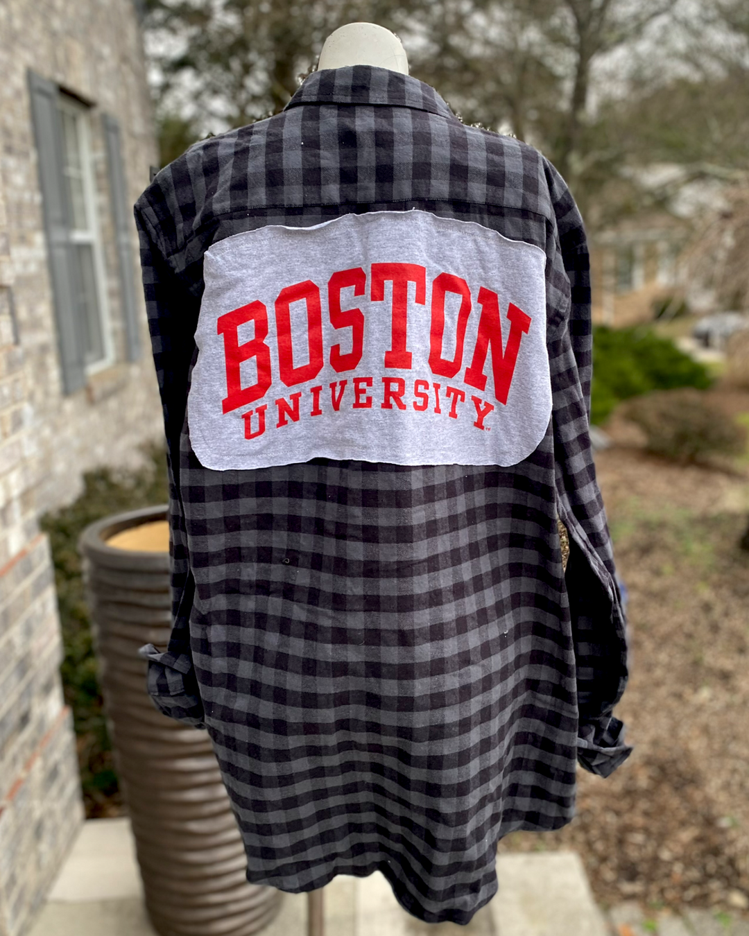 BU Patched Flannel