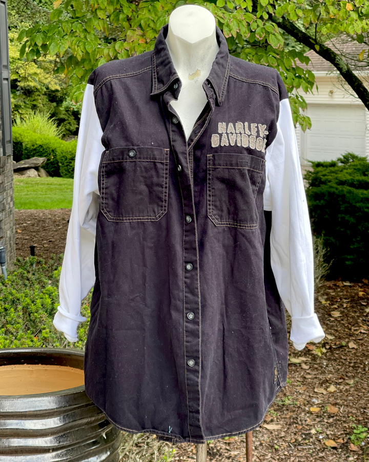Harley Davidson Vintage Reworked Bowling Shirt