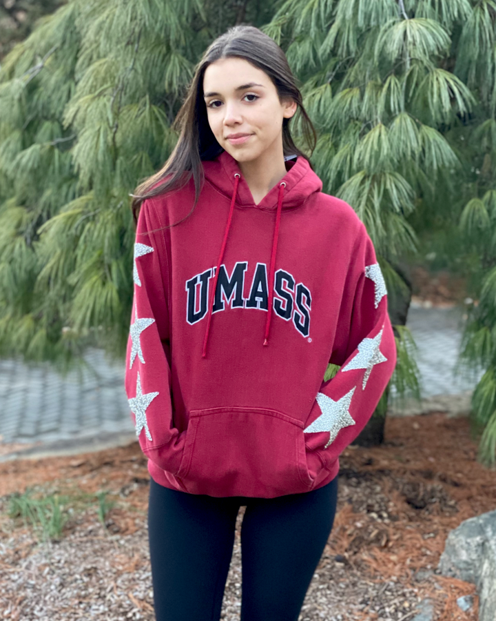 UMass Vintage Star Patch Sweatshirt