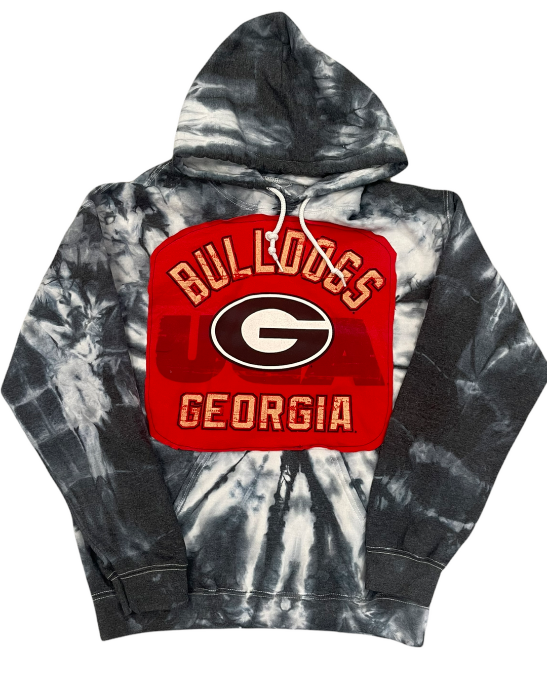 Georgia Patched Tie Dye Sweatshirt
