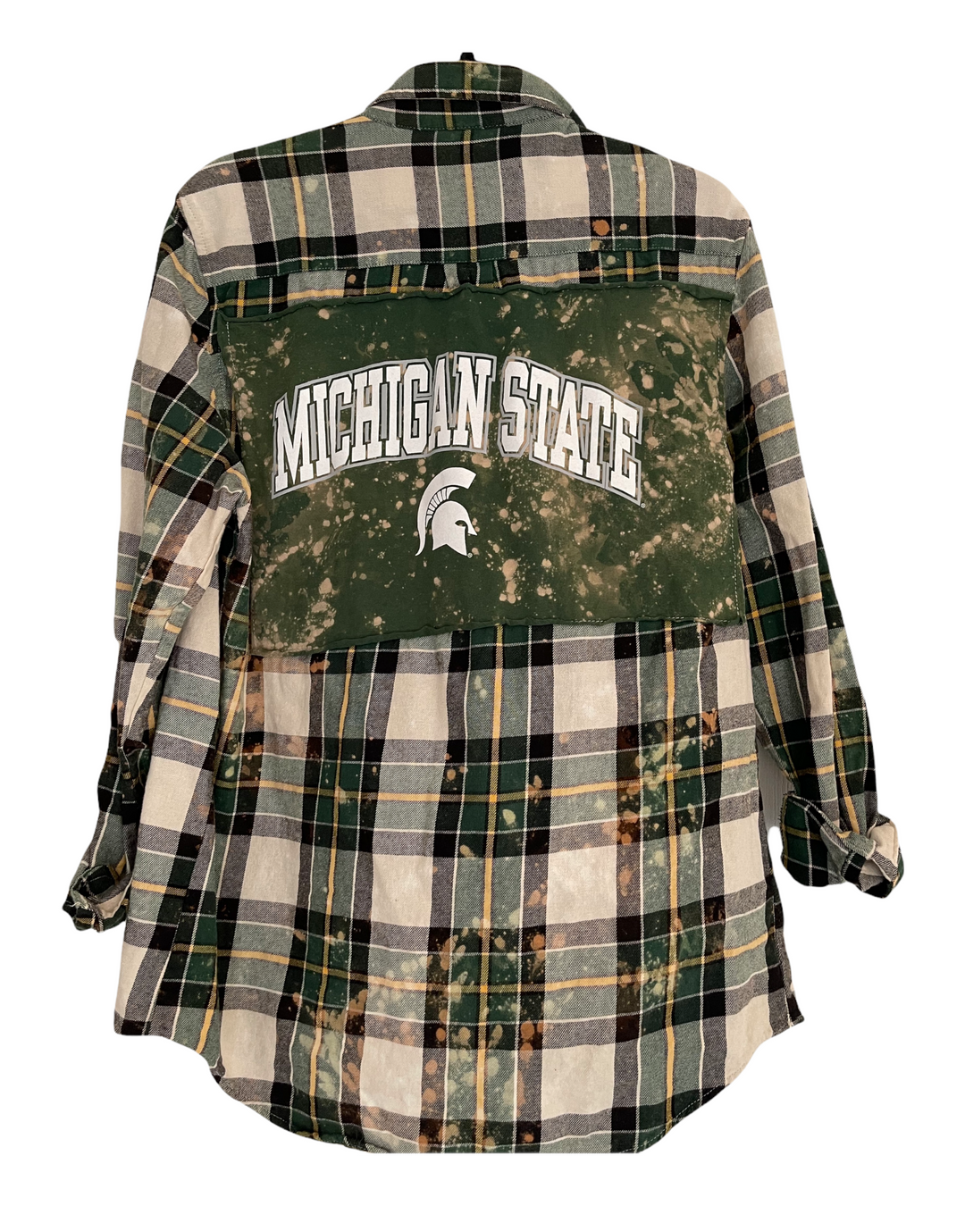 Michigan State Patched Flannel