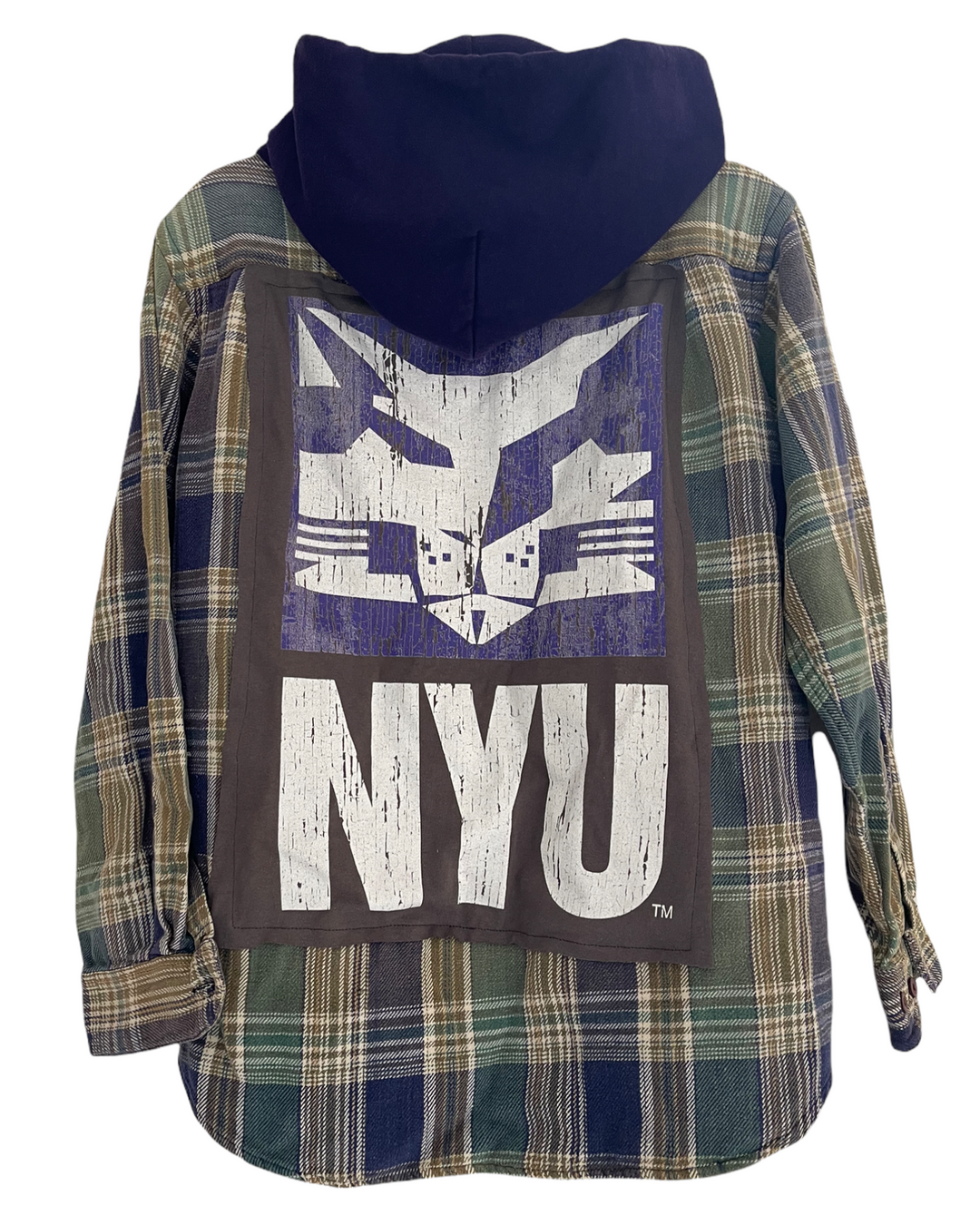 NYU Patched Flannel
