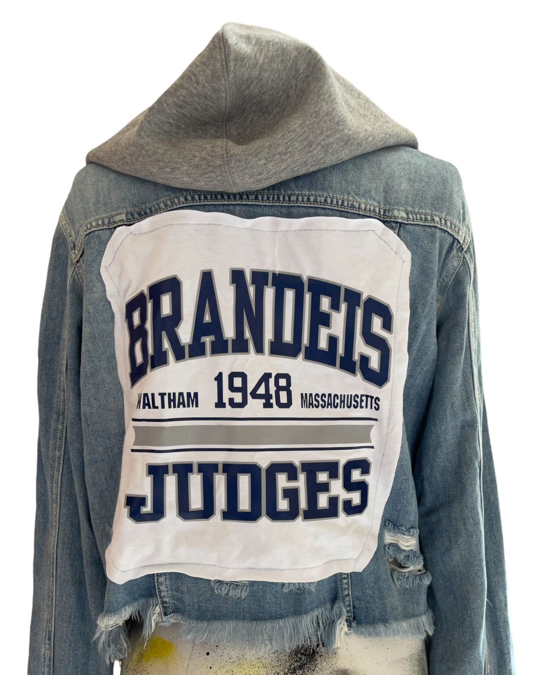 Brandeis Patched Jean Jacket