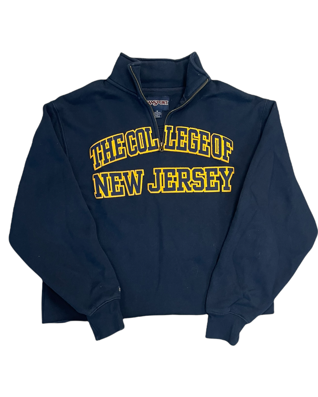 TCNJ Cropped 1/4 Zip Vintage Sweatshirt