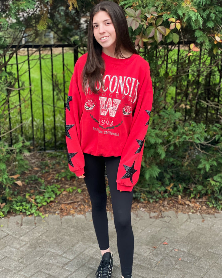 Wisconsin Vintage Star Patch Sweatshirt