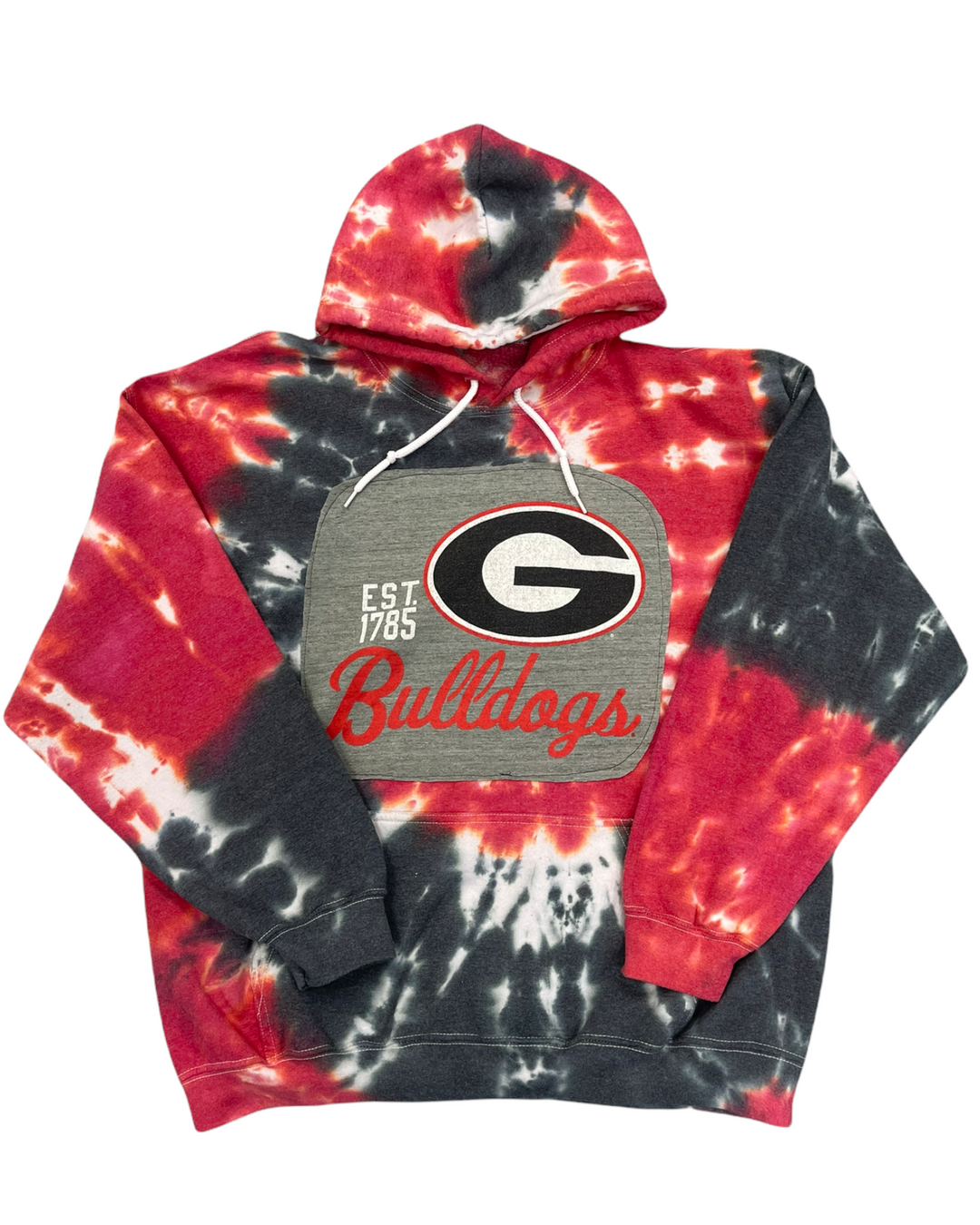 Georgia Patched Tie Dye Sweatshirt