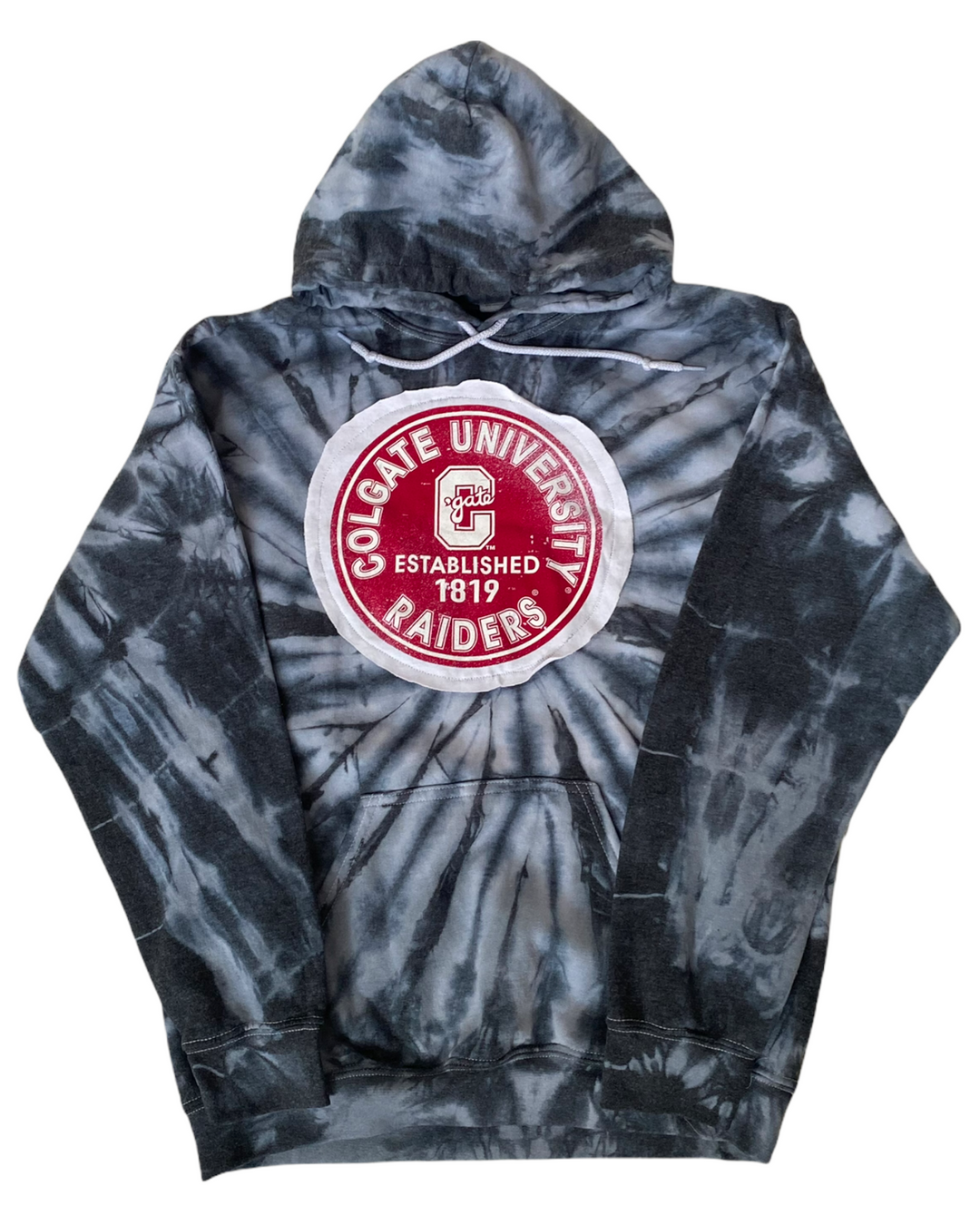 Colgate Tie Dye Patched Sweatshirt