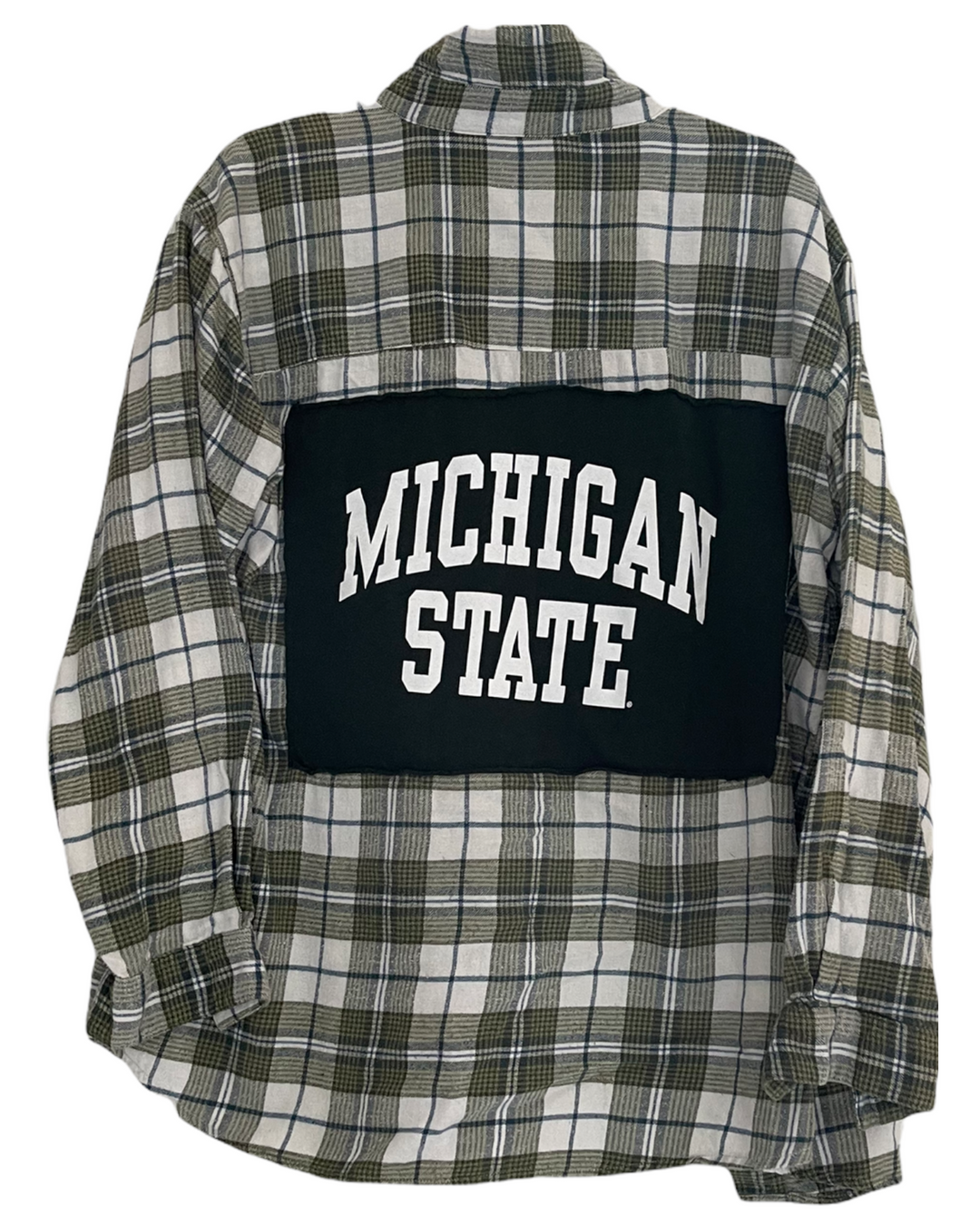 Michigan State Patched Flannel