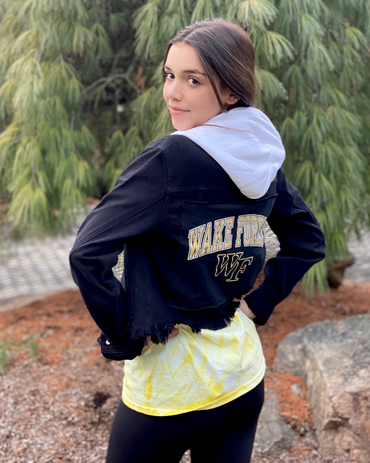 Wake Forest Patched Jean Jacket