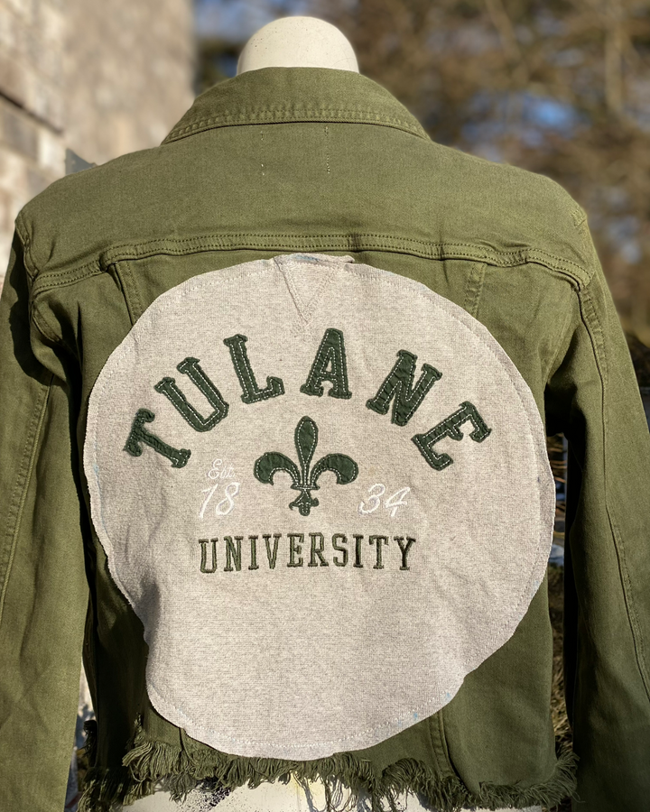 Tulane Patched Jean Jacket