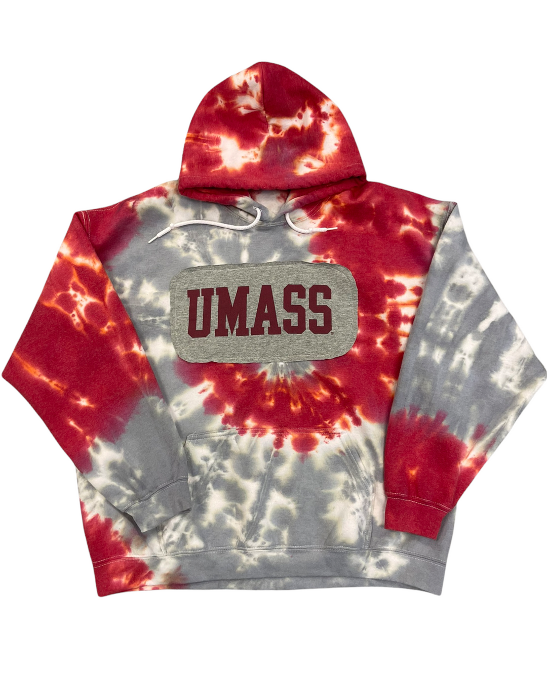 UMass Patched Tie Dye Sweatshirt