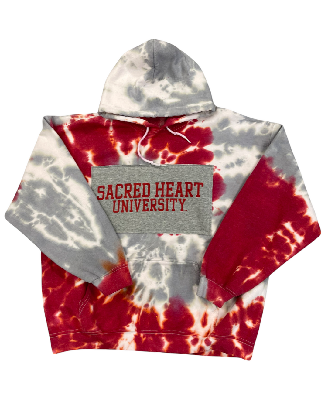 Sacred Heart Patched Tie Dye Sweatshirt