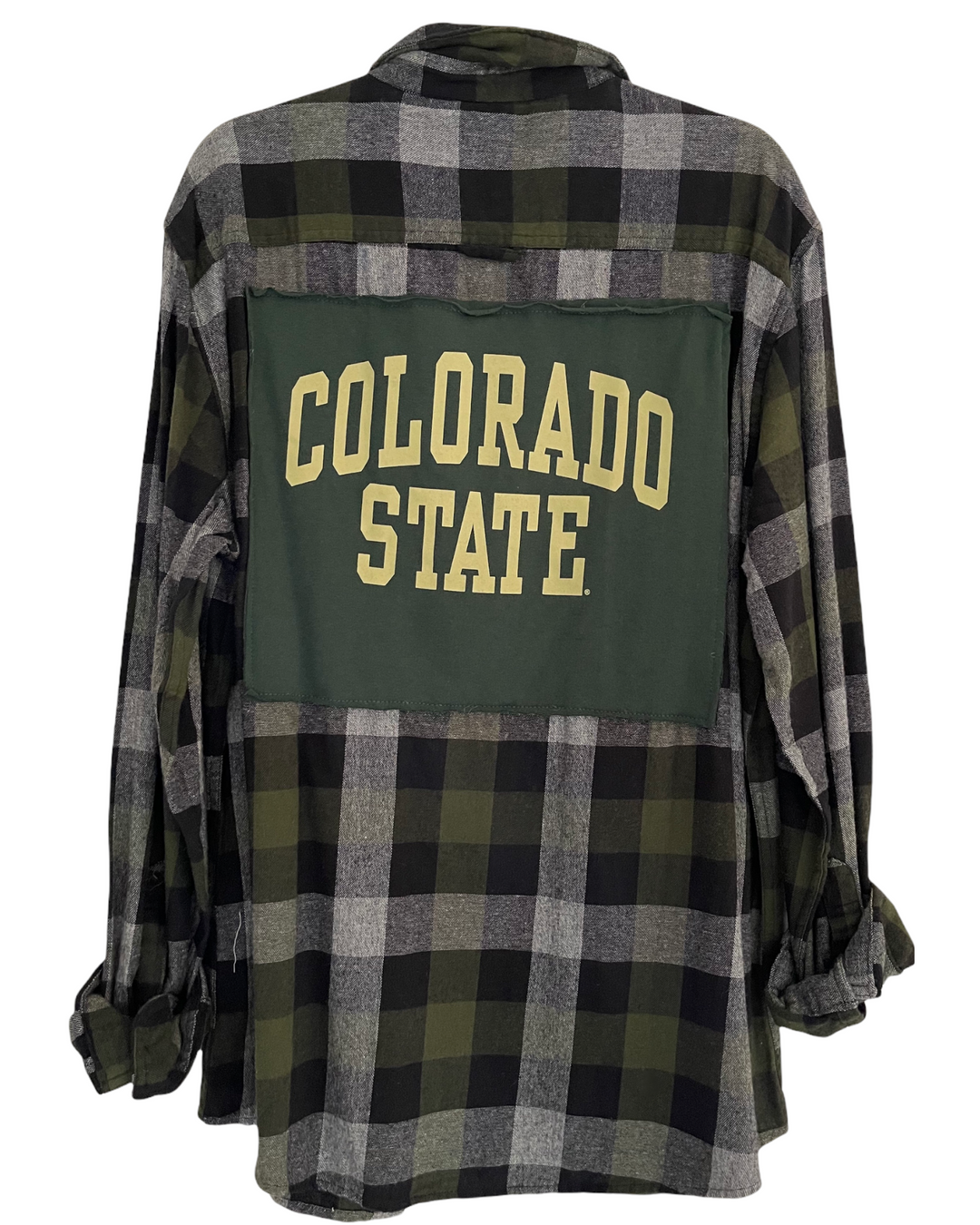 Colorado State Patched Flannel
