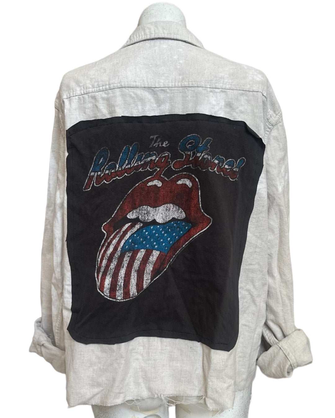 The Rolling Stones Patched Flannel
