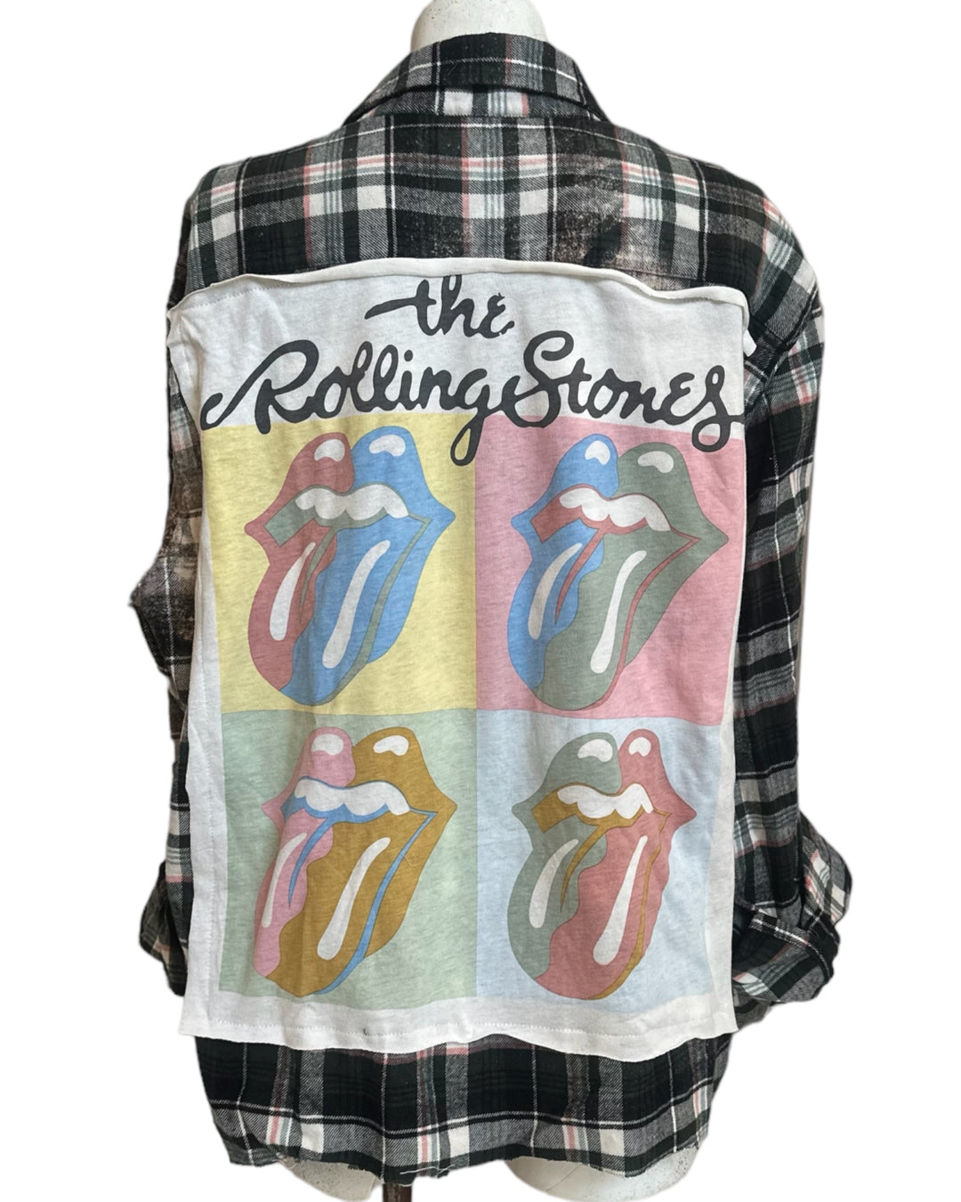 The Rolling Stones Patched Flannel
