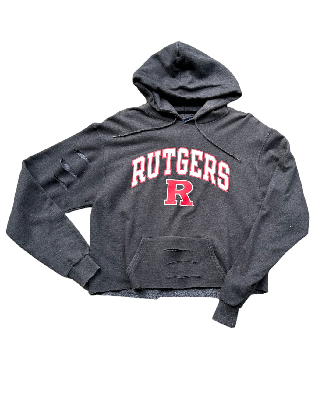 Rutgers Vintage Cut & Distressed Sweatshirt