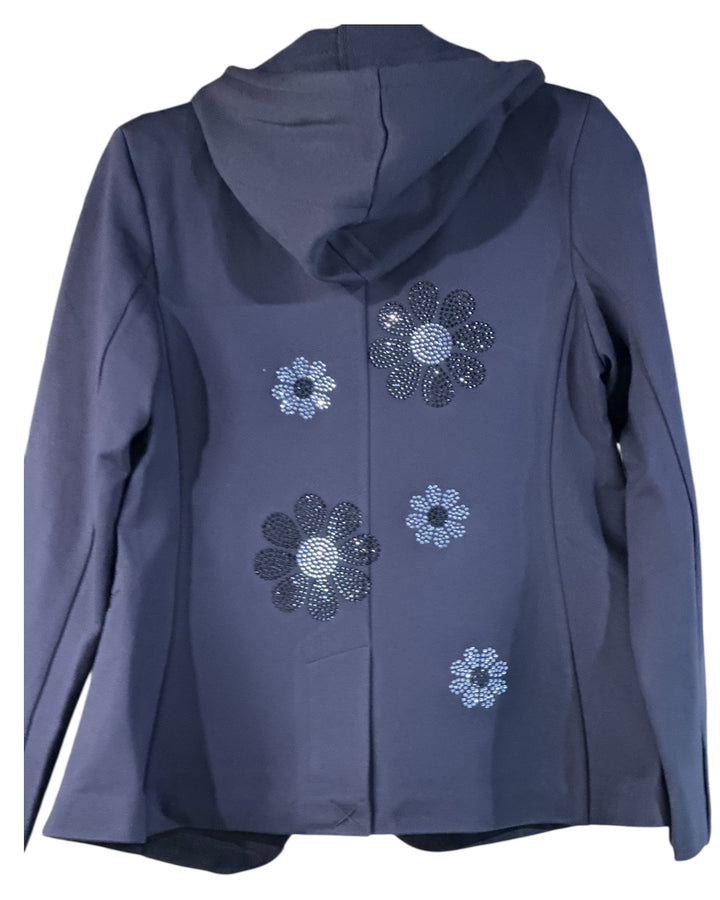 Scattered Flowers Navy Blazer