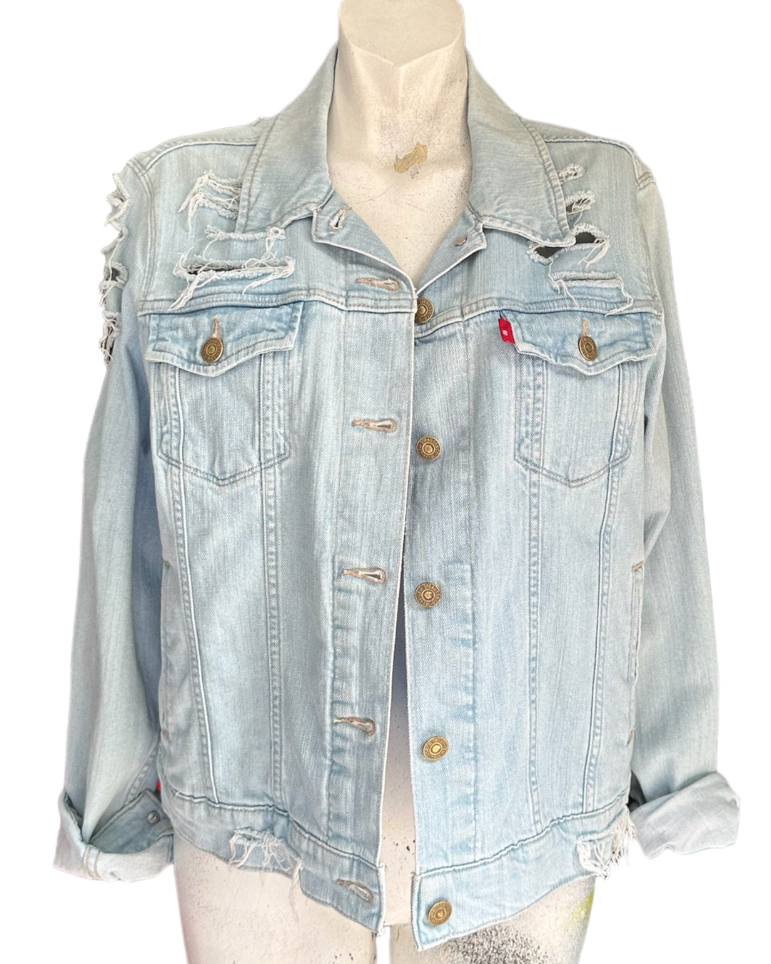 Fame Patched Jean Jacket