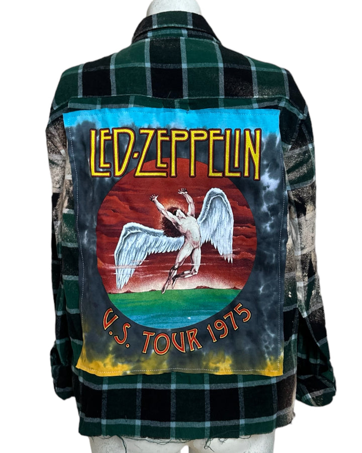 Led Zeppelin Patched Flannel