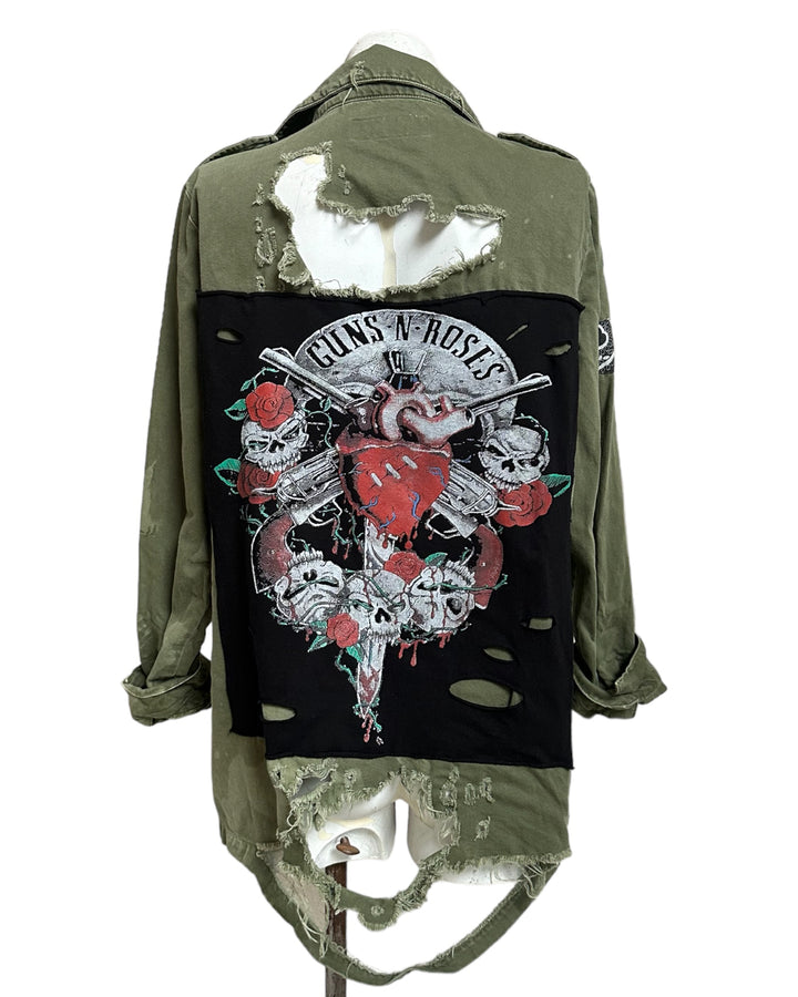 Guns and Roses Reworked Jacket