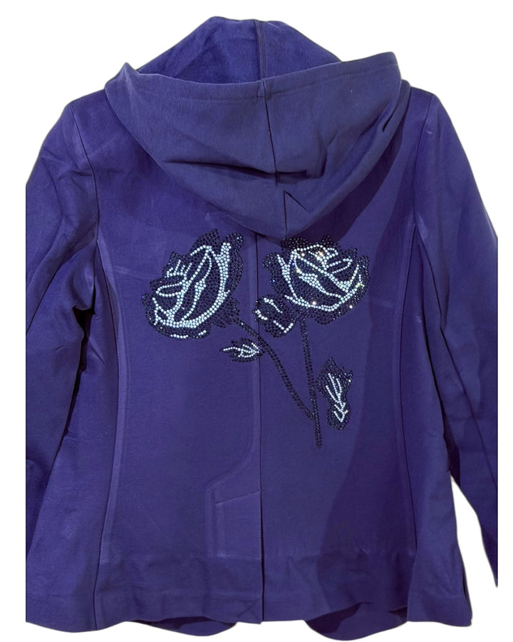 Navy Flower Navy Blazer