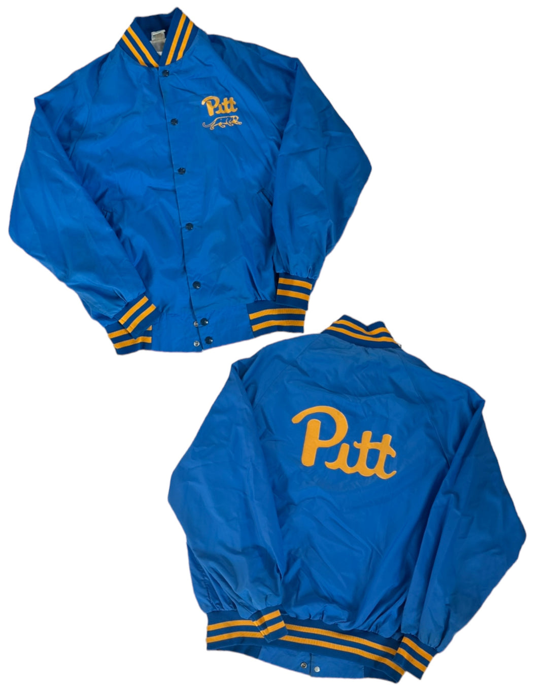 Pitt Vintage Satin Bomber Jacket