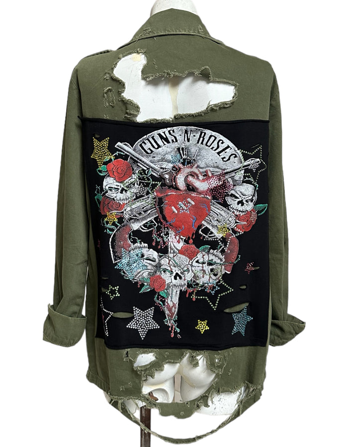 Guns and Roses Reworked Jacket