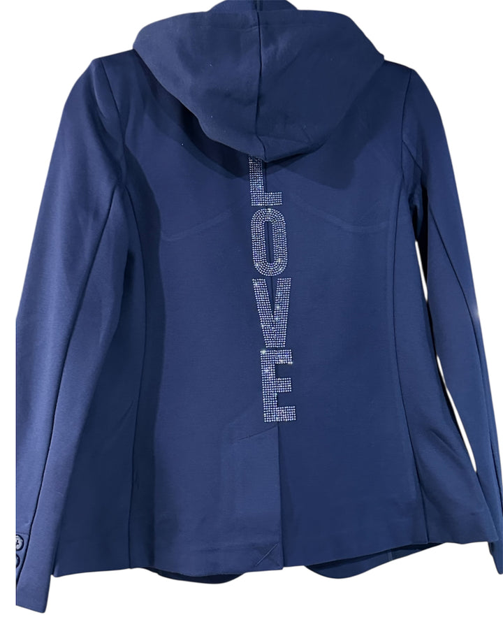 Vertical Love Navy Blazer