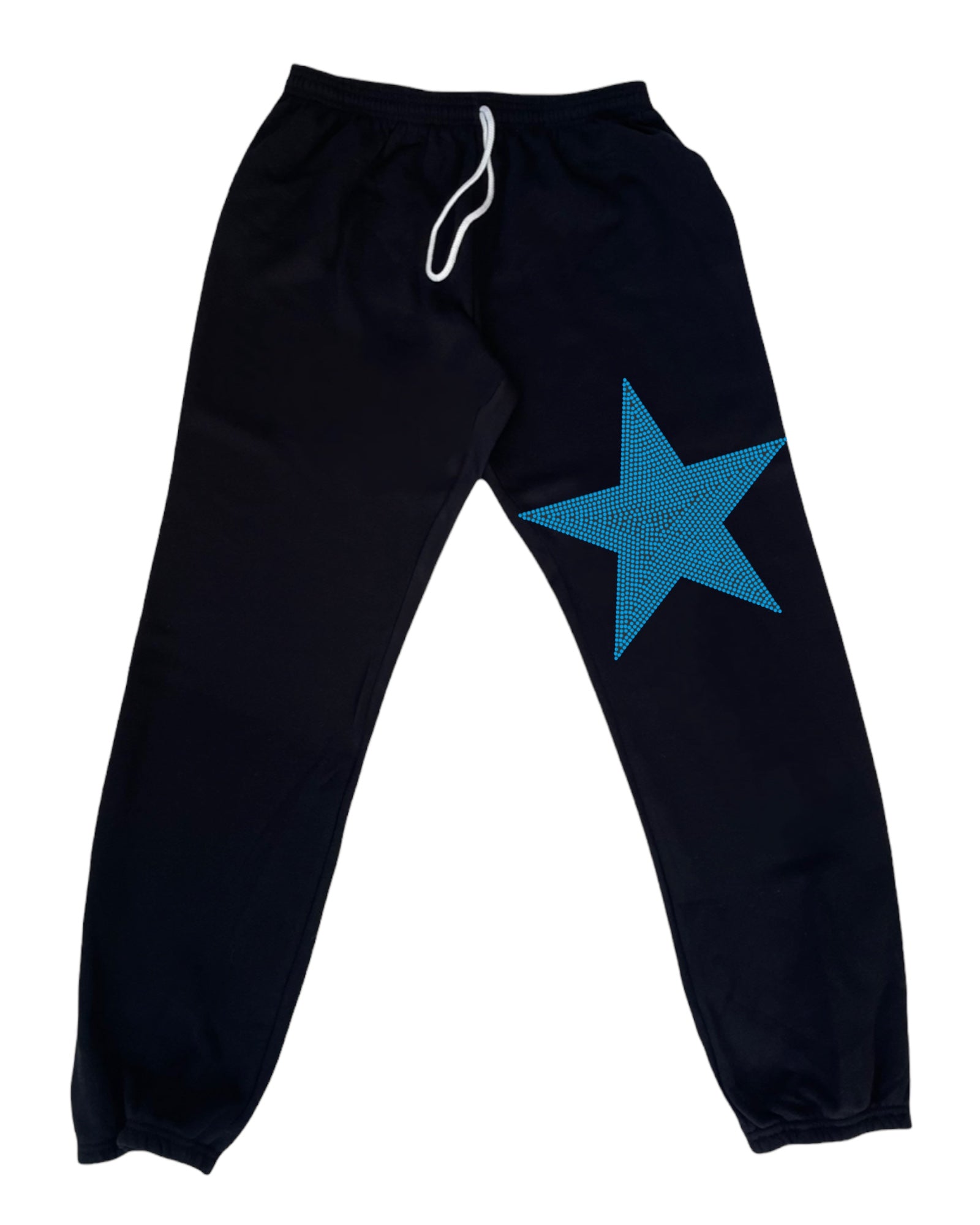 Star Sweatpants Blue Roadie Couture