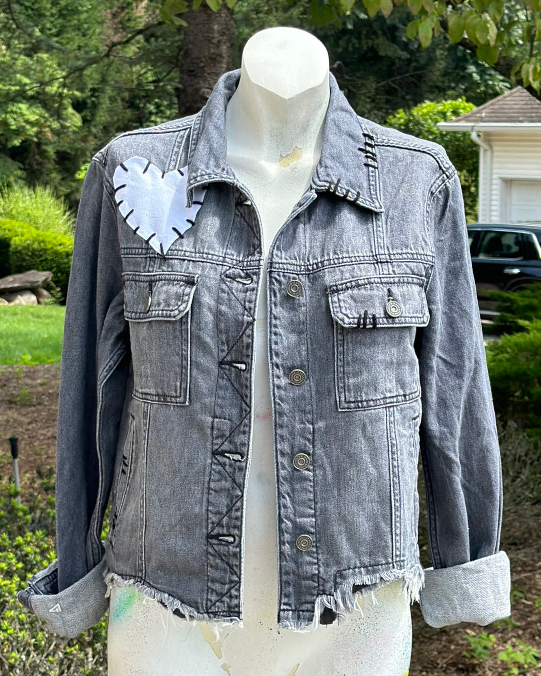 Embroidery Reworked Patched Jacket