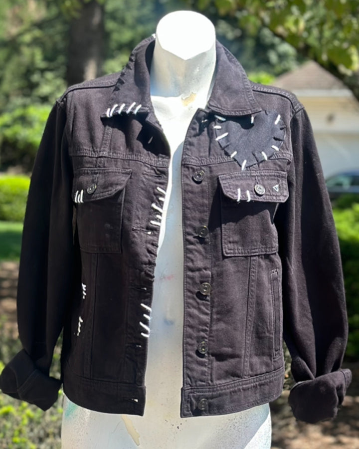Embroidery Reworked Patched Jacket