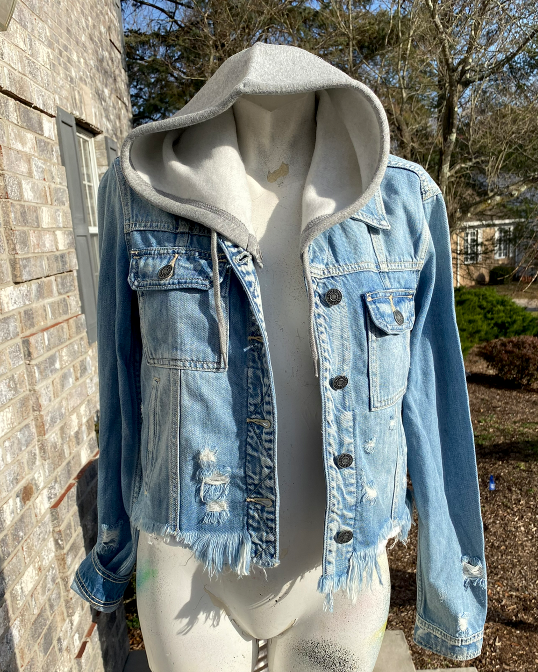 WashU Patched Jean Jacket