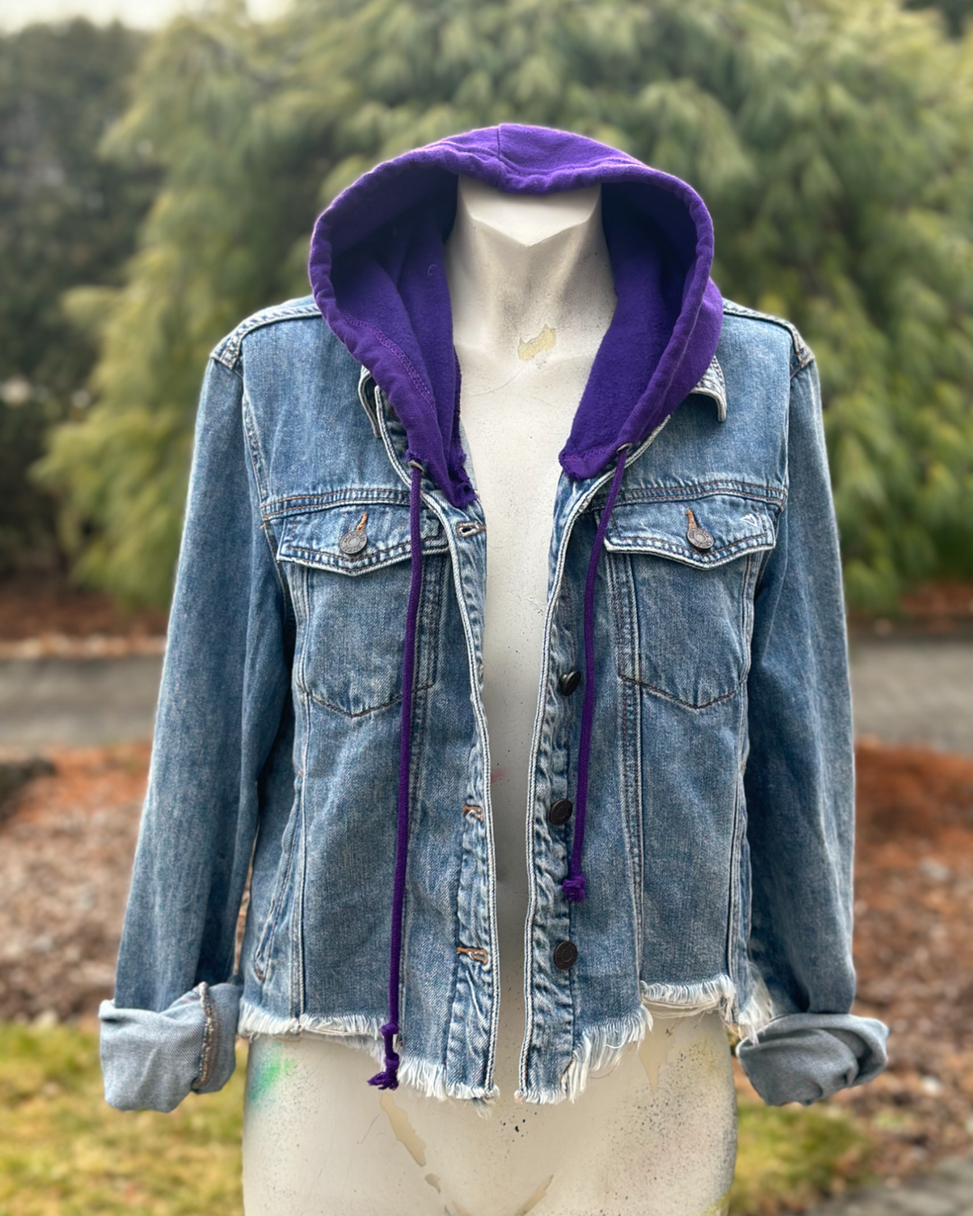 NYU Patched Jean Jacket